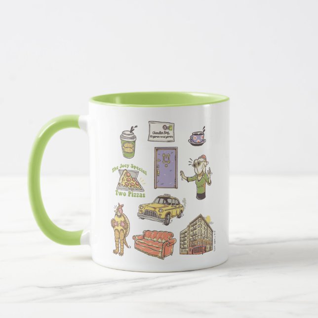 Mug FRIENDS™ | Icônes de dessin animé Graphique (Gauche)