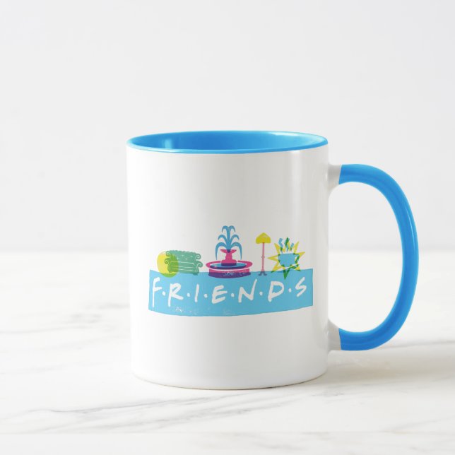 Mug FRIENDS™ | Logo avec icônes (Droite)