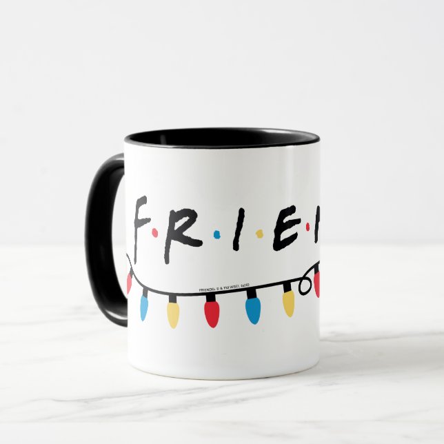 Mug FRIENDS™| Logo des lumières de Noël (Devant gauche)