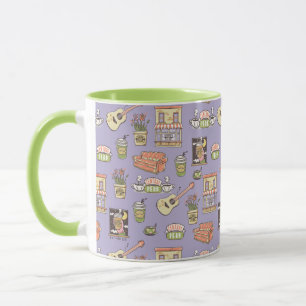 Mug FRIENDS™   Motif d'icône violet