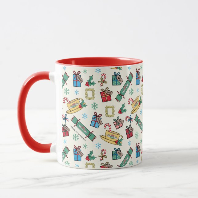 Mug FRIENDS™ | Motif d'icônes de Noël (Gauche)