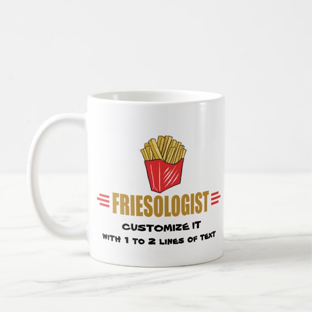 Mug Fries de France amusantes (Gauche)