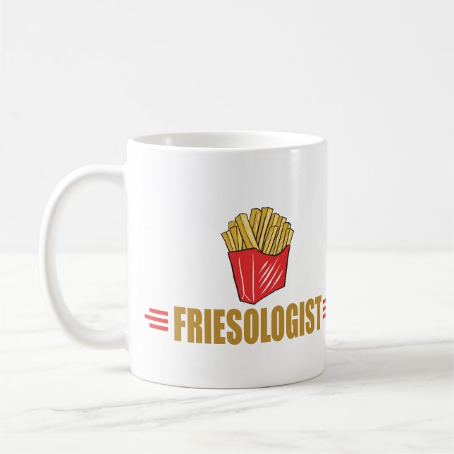 Mug Fries de France amusantes (Gauche)