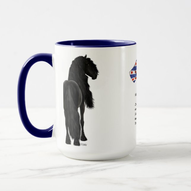 Mug Fries Paard / Frisian Horse (Gauche)