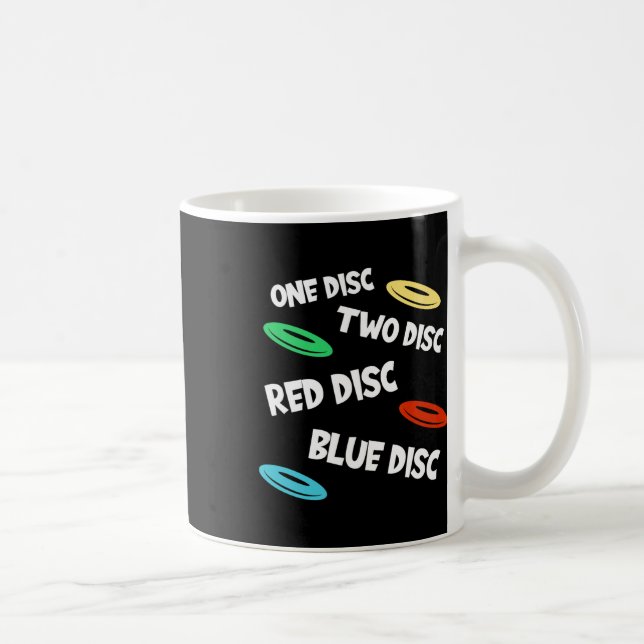 Mug Frisbee Coloré Drôle Rétro Disc Golf  (Droite)