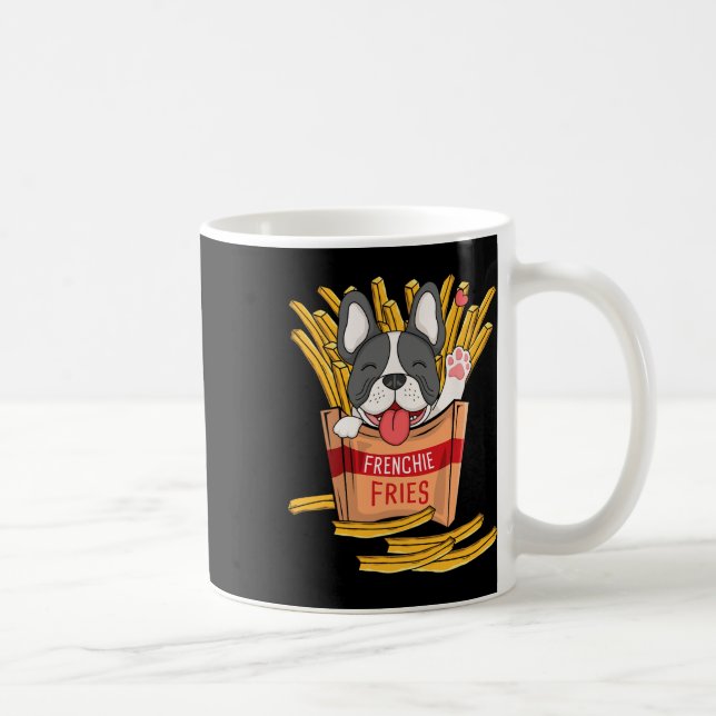 Mug Frites - Bouledogue français Fast Food Frites Amou (Droite)
