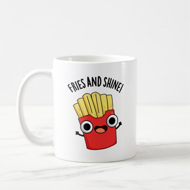 Mug Frites Et Brille Drôles De Jeux De Mots Sur La Nou (Gauche)