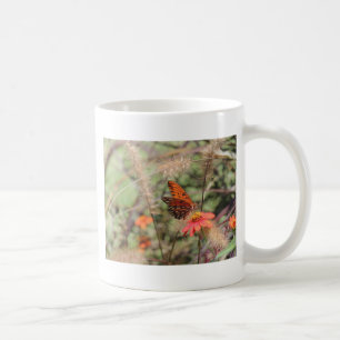 Mug Fritillaire du Golfe sur Zinnia