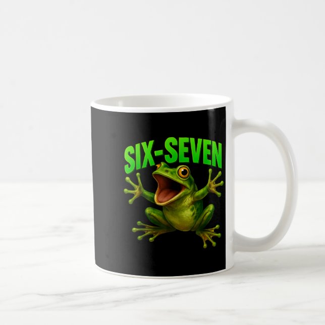 Mug Frog 67 Meme Six Seven Funny Gen Alpha  (Droite)