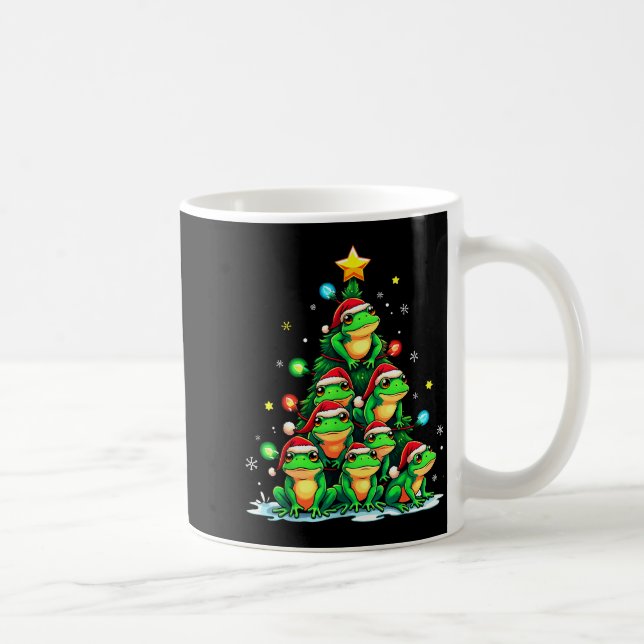 Mug Frog Christmas Tree Funny Hopper Holiday Cute Frog (Droite)