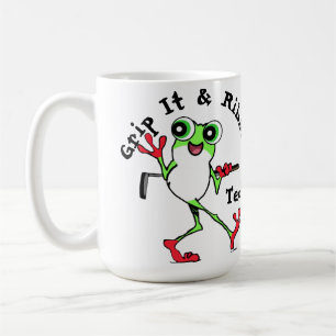 Mug Frog Golfing Grip It et Ribbit Funny Personnalisé
