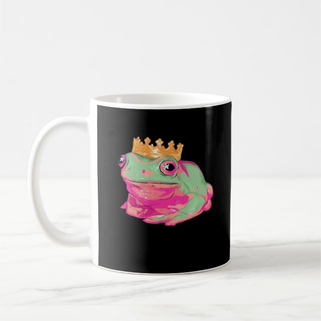 Mug Frog King Funky Meme Classic Style (Gauche)