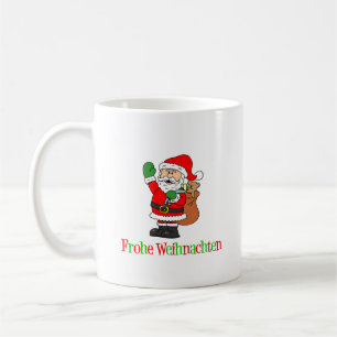 Mug Frohe Weihnachten Allemagne Noël Père Noël