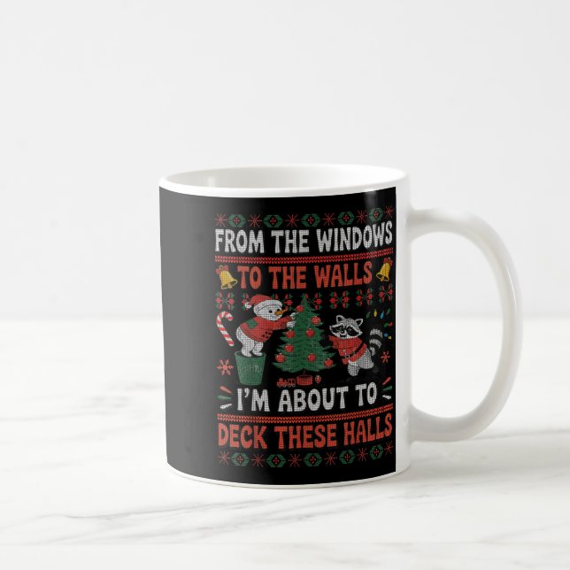 Mug From The Windows To The Walls Raccoon Christmas Ug (Droite)