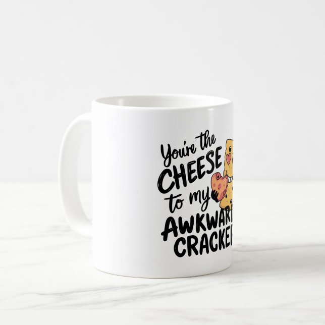 Mug Fromage à Mon Awkward | Drôle et mignonne Valentin (Devant gauche)