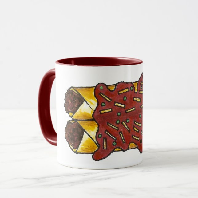 Mug Fromage épicé noir Enchiladas (Devant gauche)