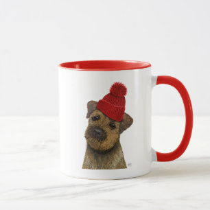 Mug Frontière Terrier avec le casquette rouge 3 de