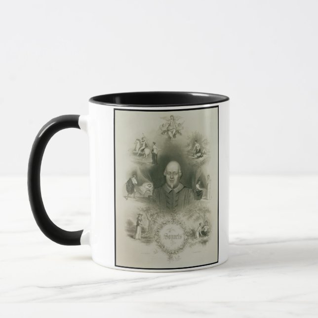 Mug Frontispice pour les "sonnets, 'du complet (Gauche)