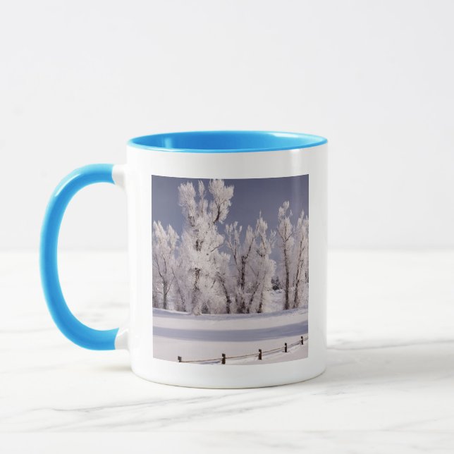 Mug Frost a couvert les arbres et la barrière, le (Gauche)