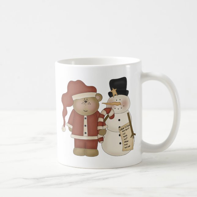 Mug Frosty le bonhomme de neige et le Père Noël (Droite)