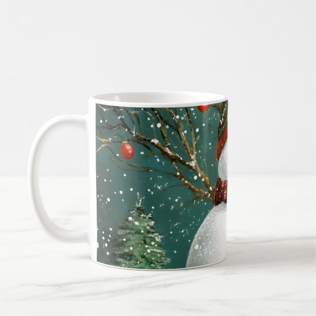 Mug Frosty Winter Whimsical Snowman Fox Wonderland (Gauche)