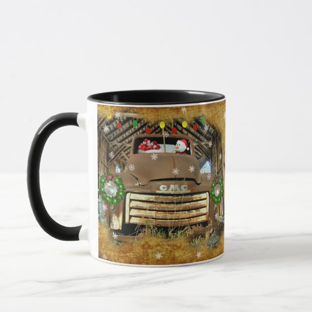 Mug Frosty's Vintage GMC Truck Christmas Run (Gauche)