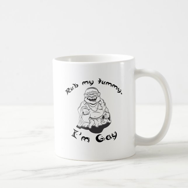 Mug Frotte mon ventre, je suis gay. (Droite)