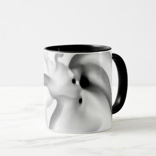 Mug Frozen : gris Abstrait, blanc et noir