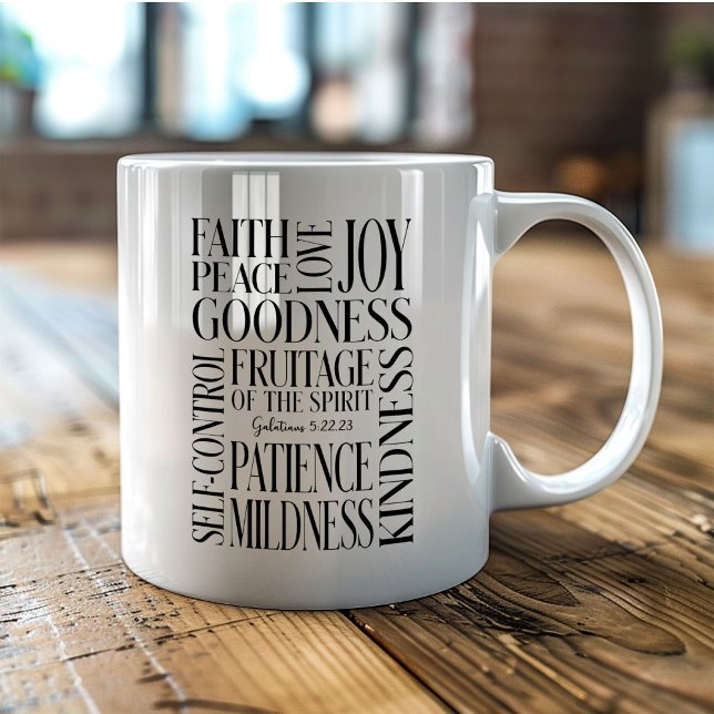Mug Fructification de l'Esprit Galates 5 (Créateur téléchargé)