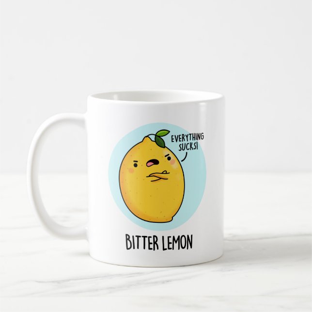 Mug Fruit amer Citron amusant Pun de fruits (Gauche)