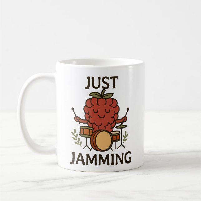 Mug Fruit amusant - Framboise ne fait que brouiller (Gauche)