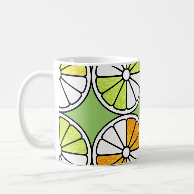 Mug Fruit De Tranches D'Agrumes, Été Sans Fruit. (Gauche)