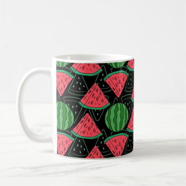 Mug Fruit motif transparent | motif de surface de frui (Gauche)