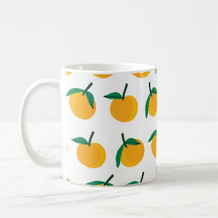 Mug fruit orange avec patte blanche arrière - plan san