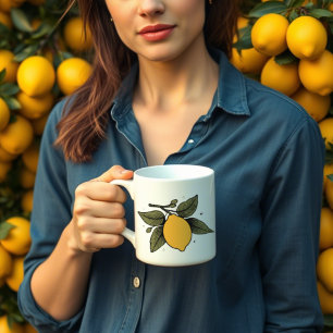 Mug Fruit vintage au citron
