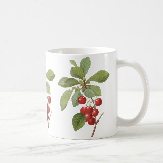 Mug Fruits Anciens Cerise Nourriture, Cerises par Redo (Droite)
