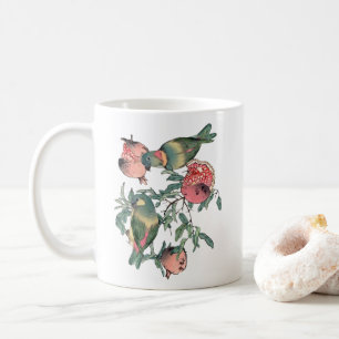 Mug Fruits de grenade et Lovebirds