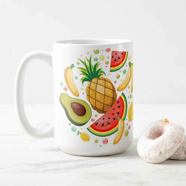 Mug Fruits d'été frais Motif (Avec donut)