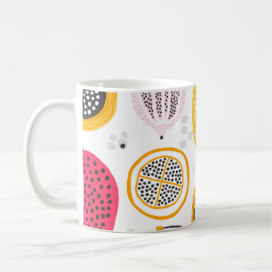 Mug Fruits exotiques tirés à la main : été Vintage