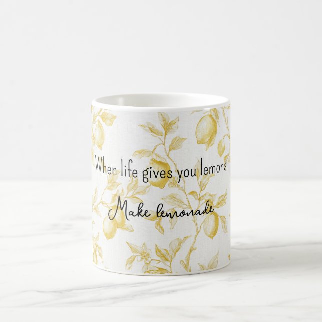 Mug Fruits Jaunes Citrons Font De La Limonade (Centre)