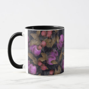 Mug Fruits prune sombre sans couture baies violettes c