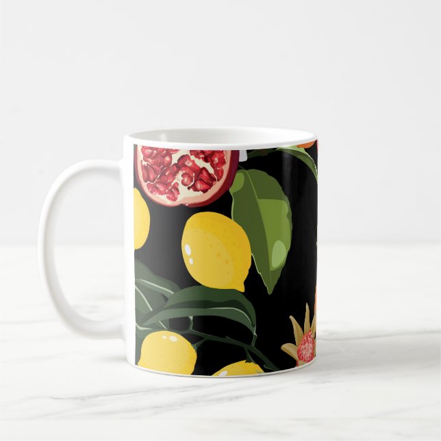 Mug Fruits tropicaux : Exotique Arrière - plan sans jo (Gauche)