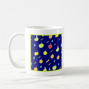Mug Fruits tropicaux Motif couleur néon