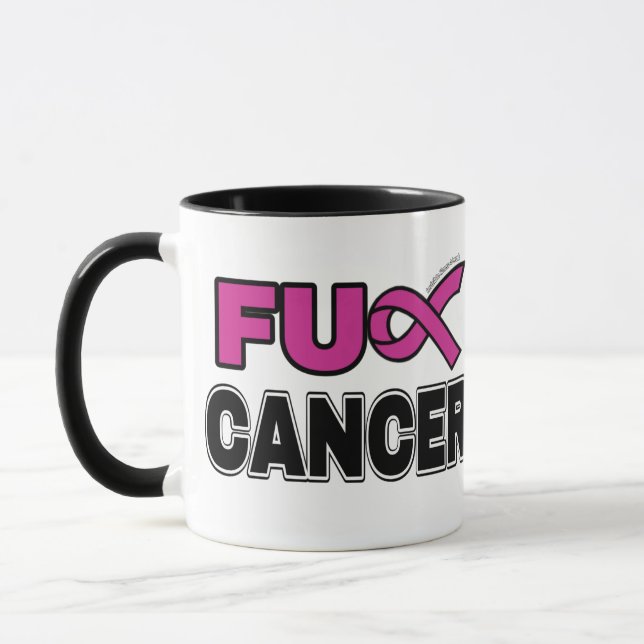 Mug FU CANCER...Cancer du sein (Gauche)