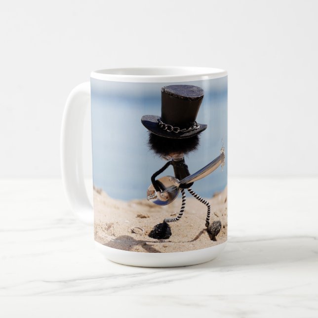 Mug Fubby guitariste avec chapeau look alike Slash. (Devant gauche)