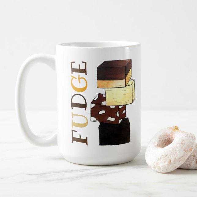 Mug Fudge Stack Confection Confection Sucres de confis (Avec donut)
