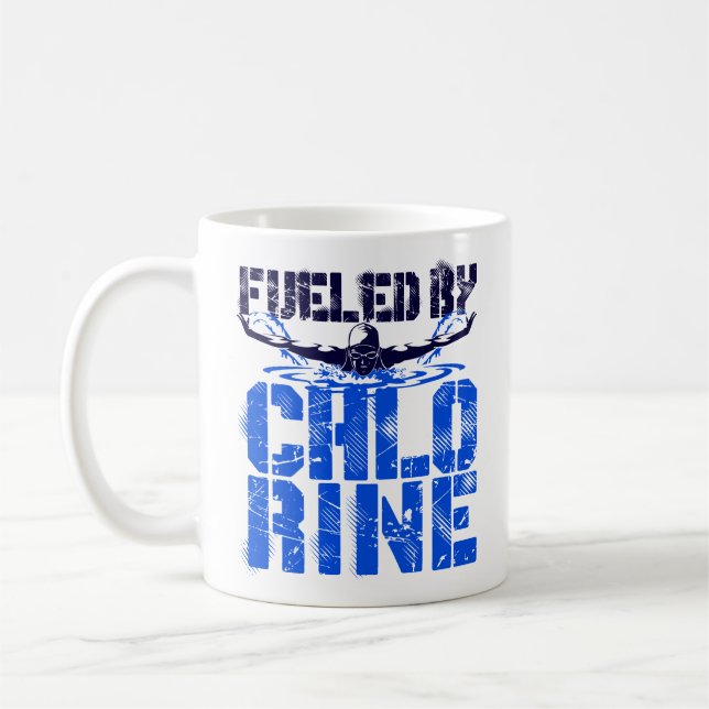 Mug Fueled by Chlorine Swimming Swimmer Pool (Gauche)