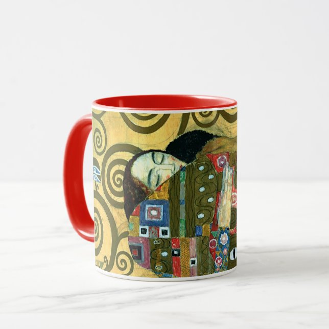 Mug Fulfillment aka The Embrace par Gustav Klimt (Devant gauche)