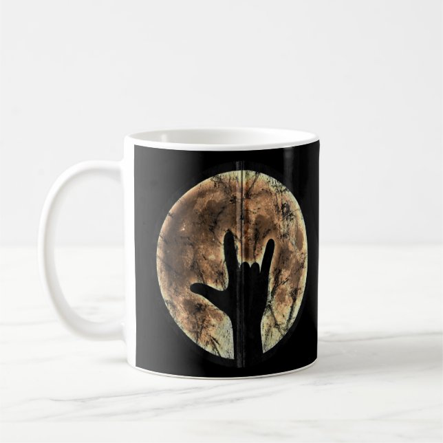 Mug Fullmoon Rock Hand Music Festival Moonphase (Gauche)