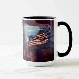Mug Fumée tombée mais pas oubliée et drapeau déchiré